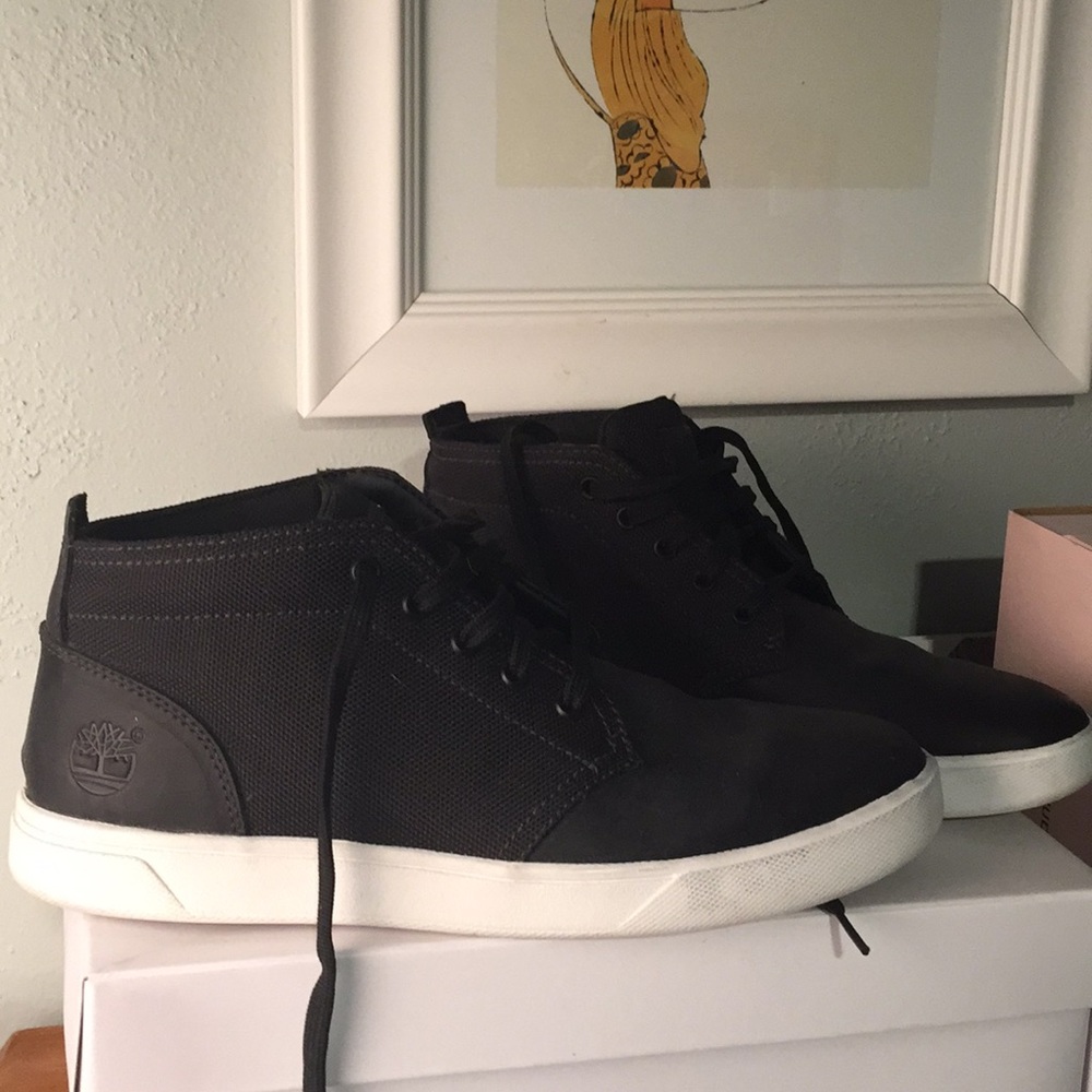 Timberland " Groveton"  canvas/leather hi-top